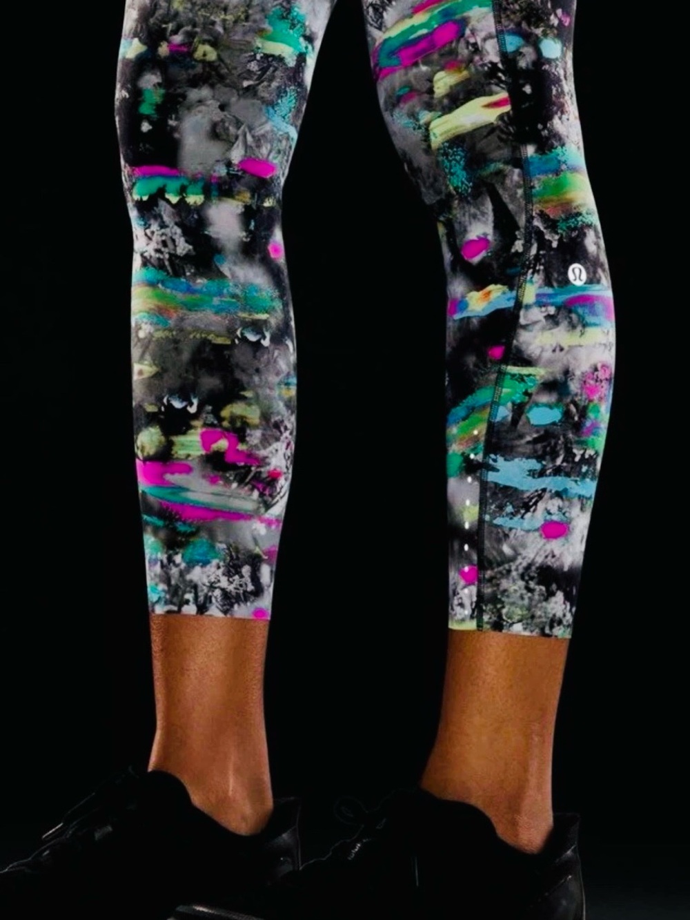 Lululemon Fast Free High-Rise 23" Crop Womens 8 Legging Paint Drift Multi Nulux - Picture 11 of 13
